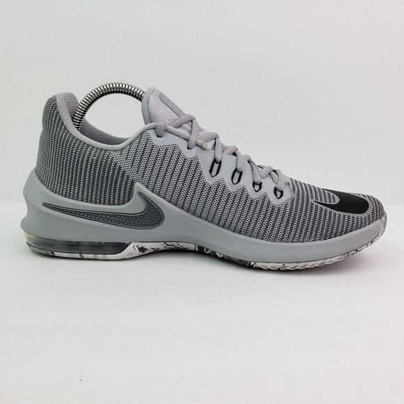 Nike Air Max Infuriate 2 Low Mens Size 8 Wolf Grey Basketball Sneaker Shoes main image 9